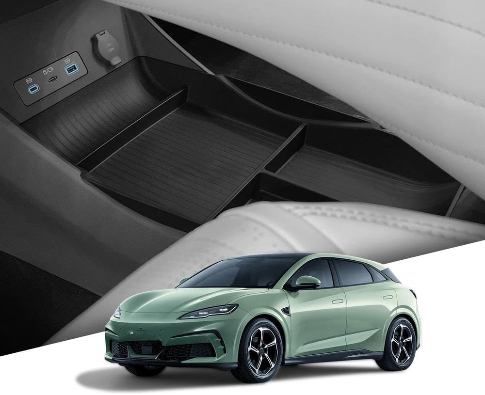 BYDに適合するシール用06GT用 2024-2025 コンソール下部収納ボックス 車中央トレイ