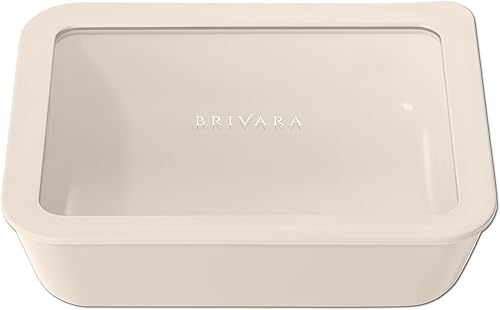 Miniatura 11 de Recipiente de almacenamiento de alimentos de vidrio con recubrimiento cerámico | Sin PTFE, PFOA, PFAS y BPA | Recipiente reutilizable no tóxico para