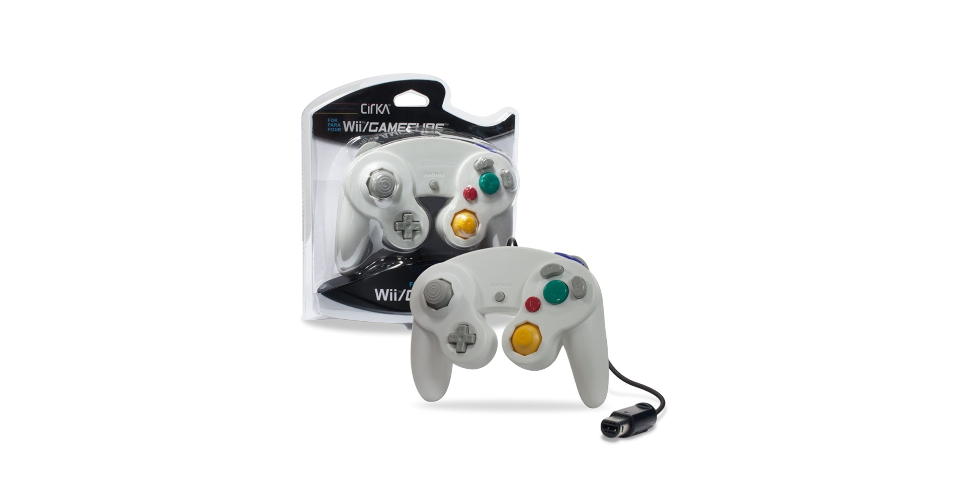 Amazon.com: CirKa Wired Controller for GameCube/ Wii (White