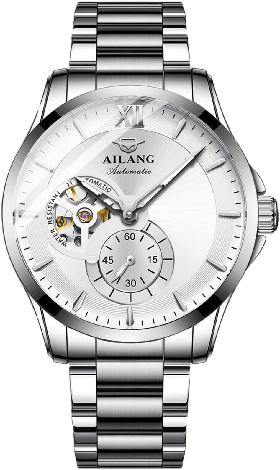 TEINTOP Ailang Series Men's Automatic Mechanical Watch with Steel Band