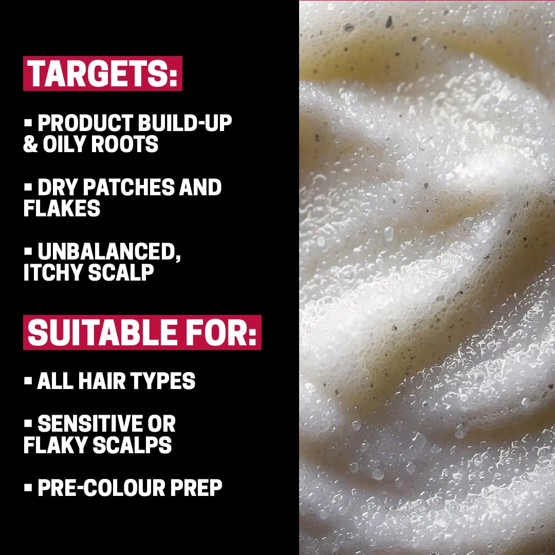 Slick Gorilla Scrub per Cuoio Capelluto con Sale Marino Detergente Esfoliante per Capelli Grassi e Accumuli Scrub Profondo e Trattamento Detox per Radici Fresche e Capelli dall’Aspetto Sano