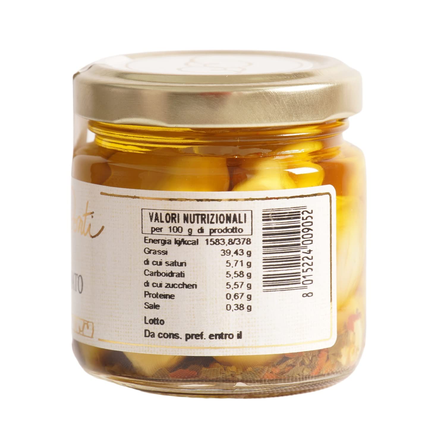 Conserve Conti - Ajo marinado en aceite de oliva virgen extra - 4 Tarros ml. 106/360 g - Producción artesanal siciliana