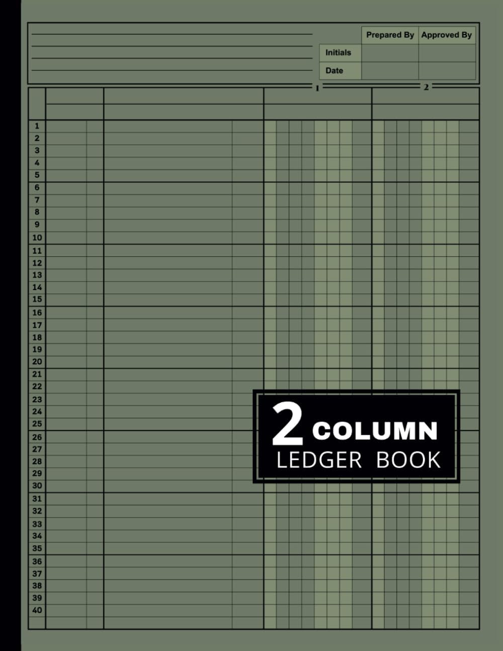 2 Column Ledger Book: Accounting Ledger Book for Bookkeeping | Columnar Pad Journal Notebook | Two Column Ledger Book | Income and Expense Log Book for Small Business and Personal Finance