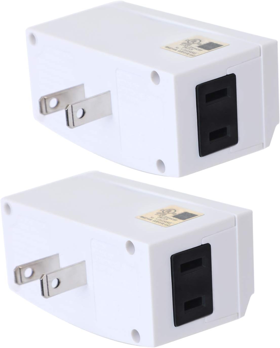 DEWENWILS Timer Outlet, 24 Hour Timers for Electrical Outlets for Christmas with 1 Polarized Plug, 125V 15A 1000W Indoor Light for Lamp Heater Fan Aquarium, 1/2 HP, 2 Pack, UL Listed