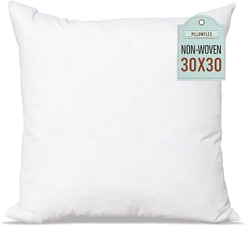 Pillowflex Indoor/Outdoor Non-Woven Pillow Form Insert for Decorative Pillow Covers