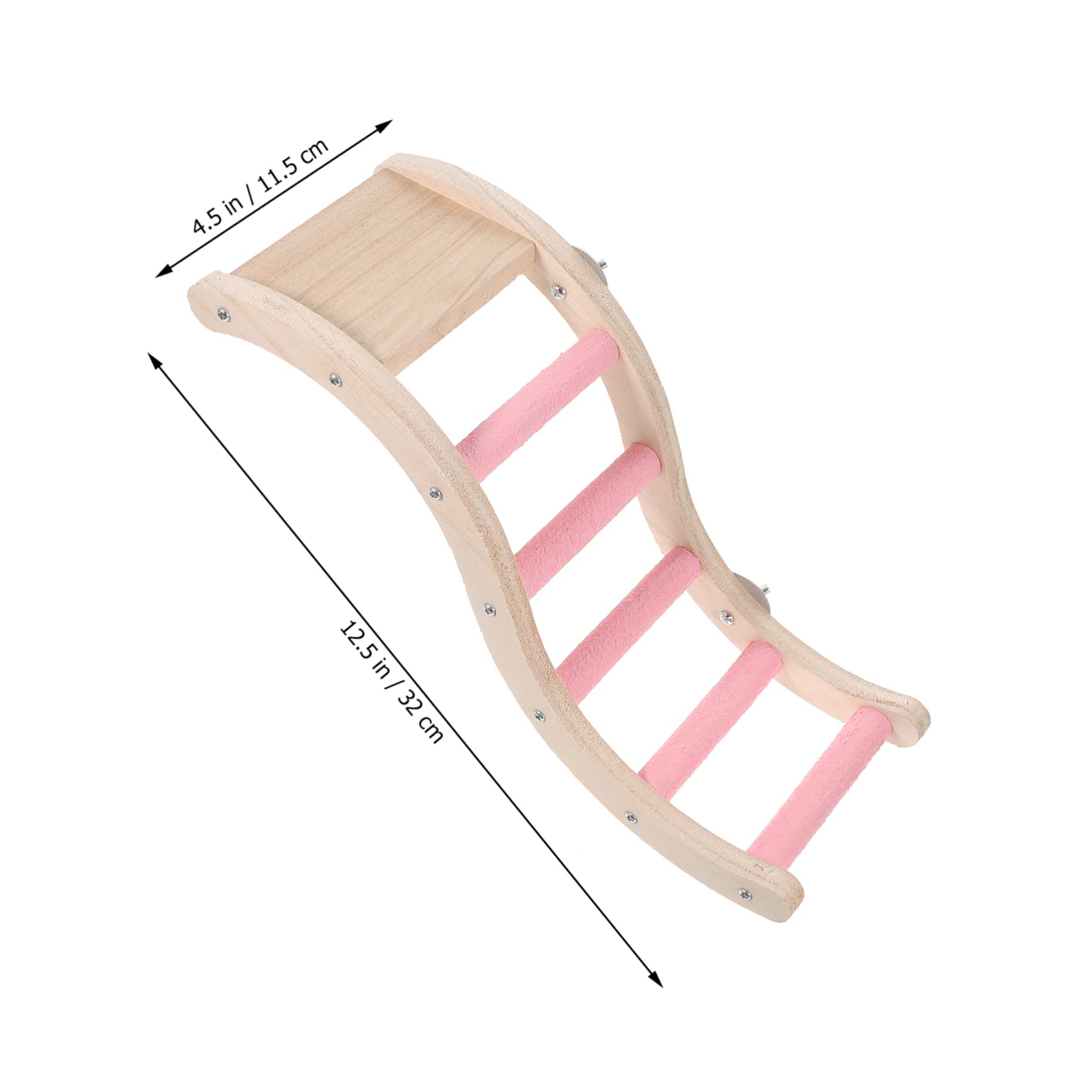 Échelle pour Cage à Oiseaux en Plastique Rose, Jouet d Escalade Sûr à Mâcher pour Perruches et Souris, pour Agrandir L Espace d Activité la Maison