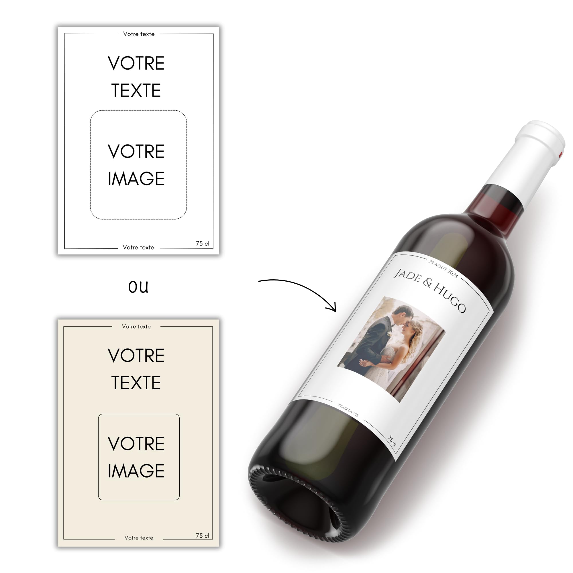 Étiquette personnalisable pour bouteille de vin - Cadeau original fête des pères - Je t'aime papa (Papa Étiquette personnalisable pour bouteille de vin - Cadeau original fête des pères - Je t'aime papa (Papa