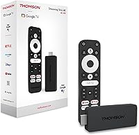 Vista 1 de Thomson Streaming Stick 140, 4K UHD, Google TV, Control de voz inteligente, WiFi, Google Cast