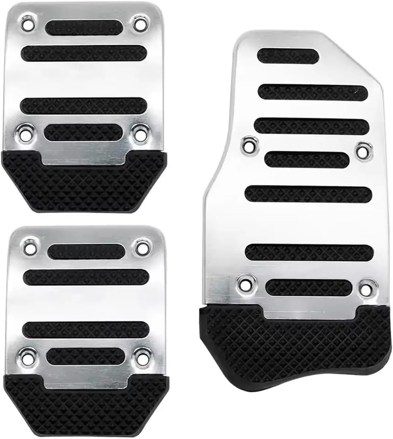 Universal Non-Slip Cover Automatic Gas Manual Brake Foot Pedal Pad Kit Auto Replacement Parts Car Accessories Aluminum Pedals(Style c)