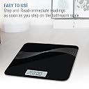 MAXPRO WC135 Wave Digital Weight Scale for body weight, LCD Panel, Electronic Weighing scale with thick tempered glass, High Precision Sensors accurate weight machine gallery image