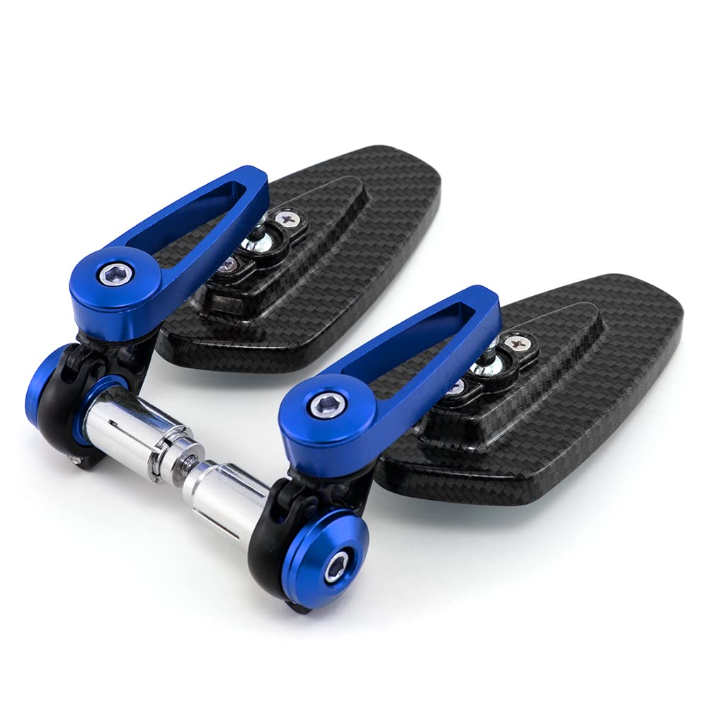 Universal Motorrad Spiegel 360° Drehbarer Aluminium Lenkerendenspiegel motorrad rückspiegel Kompatibel mit Quad Scooter ATV
