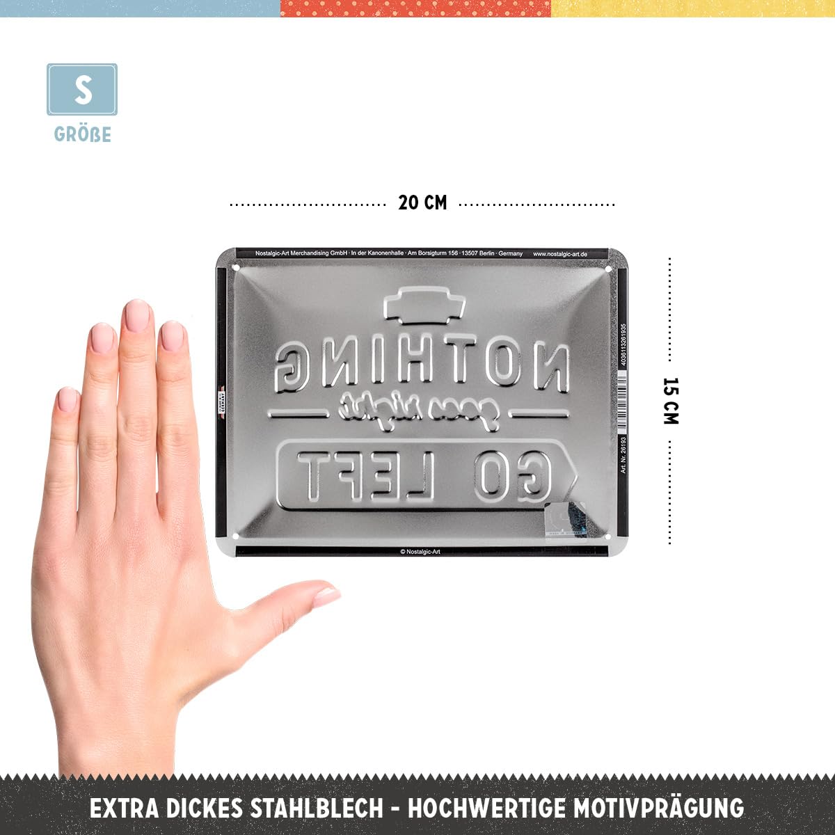 Targa Vintage In Metallo 'Life Happens – Chocolate Helps' - Decorazione Retro Per Cucina O Casa - Foto 5