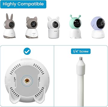 ieGeek Baby Monitor Mount Bracket 1T/ 4/5/6T Baby Camera Holder Mount Strong Camera Holder with a 1/4 Screw