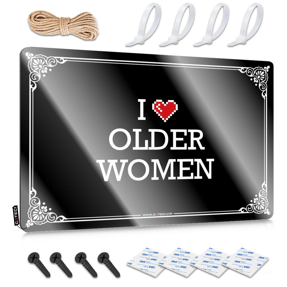 I Love Older Women Old Housewarming Gift - Art Nice Hanging Wall Decor(20X30CM)