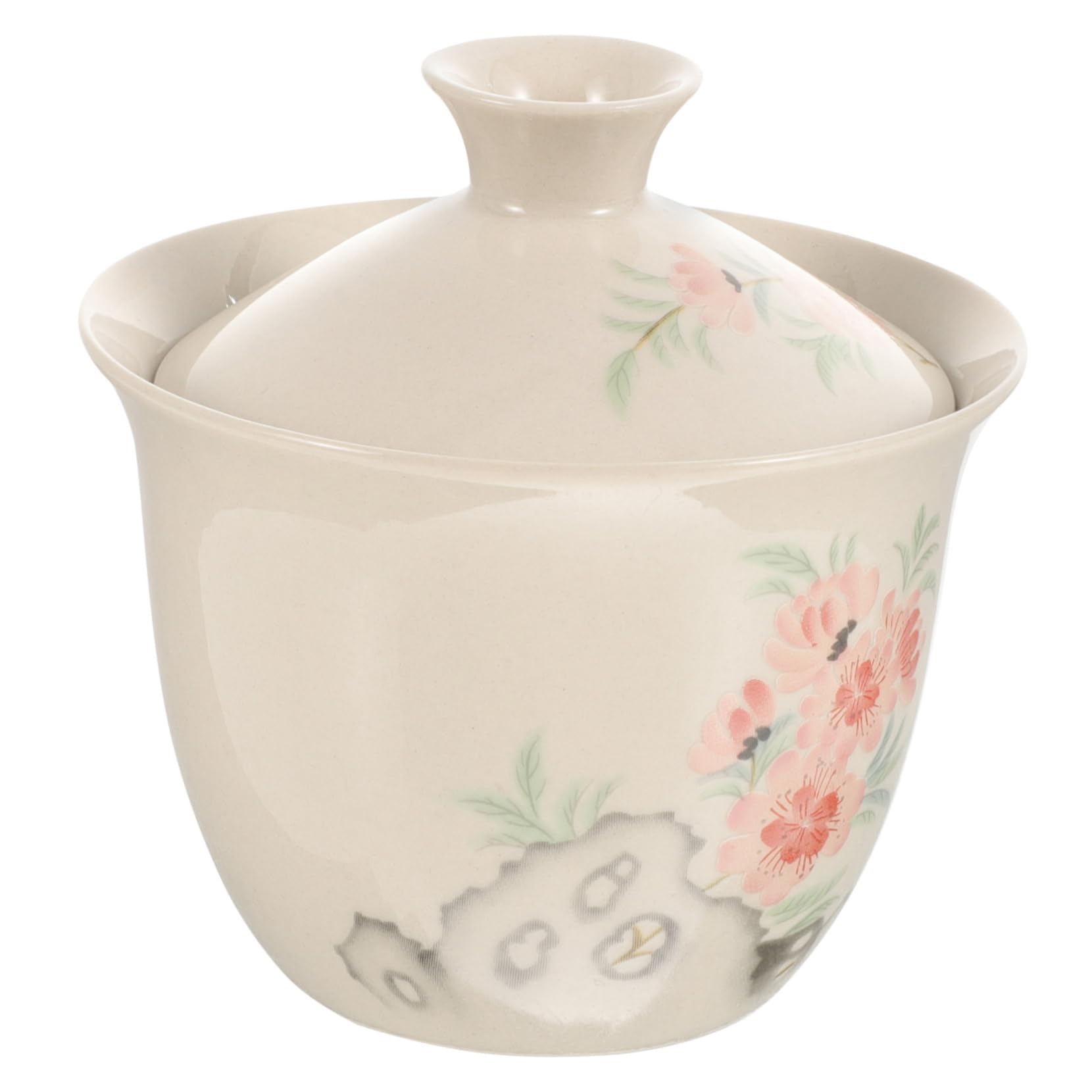 Traditionelle chinesische Teebecher, Retro Teebech Vintage Teetassen-Set, Schüssel, Teetasse for Dufttee, Keramik-Teetasse mit Deckel, Büro-Teetasse, Haushalts-Teetassen