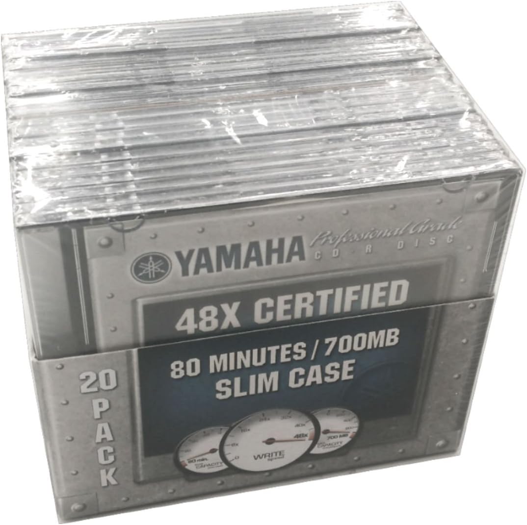 Amazon.com: Yamaha CD-R Media 48x 80 Minute (20-Pack) : Electronics