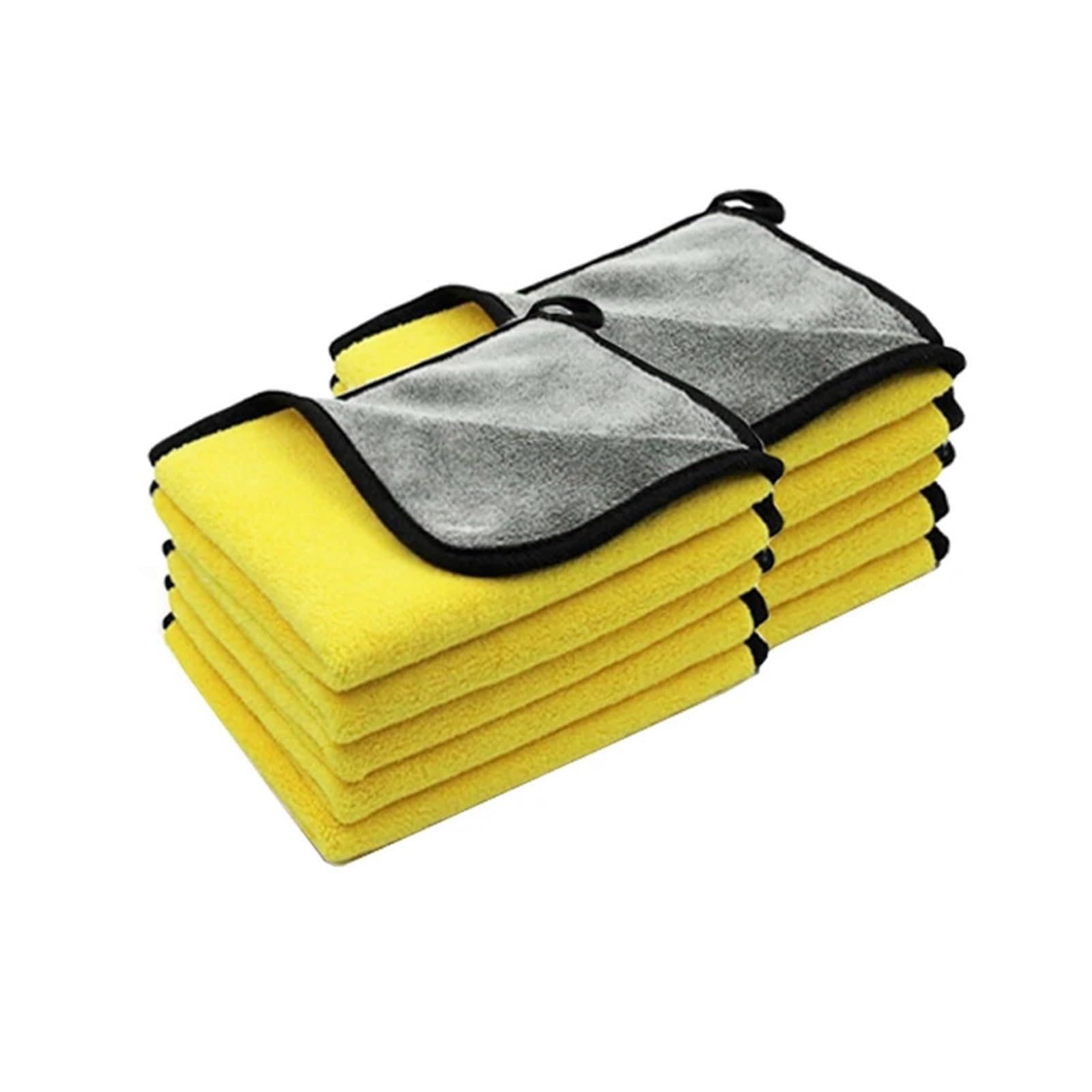 10Pcs Car Care Cleaning Cloths Microfiber Thicken Soft Drying Cloth Body Washing Towels Double Layer Clean Rags Polishing