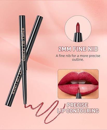 Miniatura 7 de Juego de 3 lápices labiales líquidos negros mate, delineador de labios, brillo de labios, juego de labios de Halloween en un solo paso, impermeable,