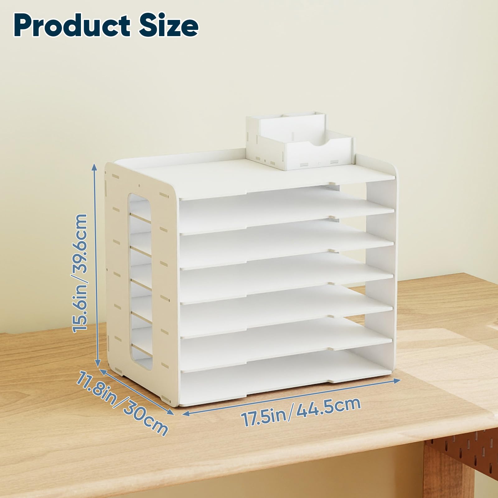 petour Organizador de papel A3, unidad de almacenamiento de papel