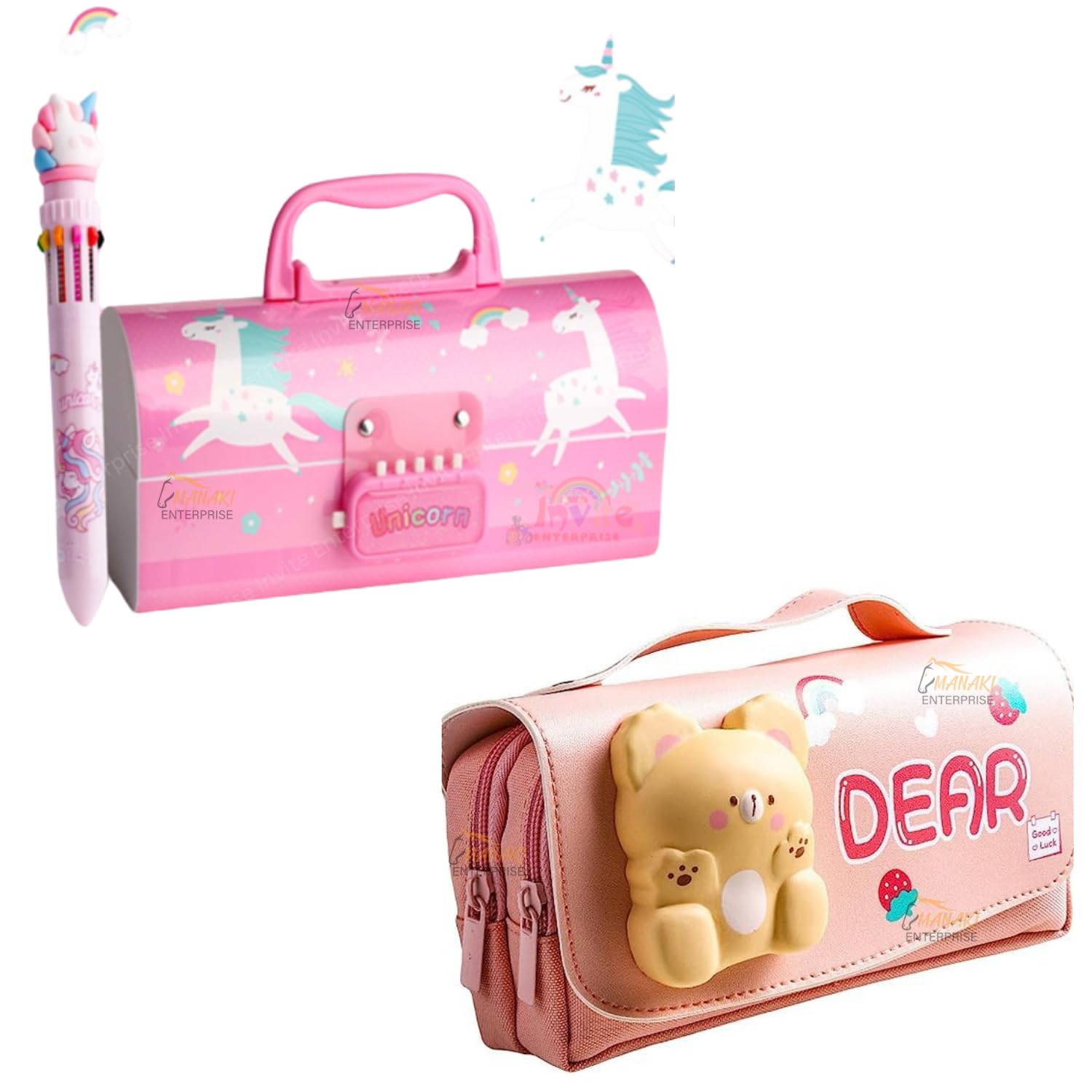 Buy MANAKI ENTERPRISE Pencil case Style Password Lock Multi-Layer