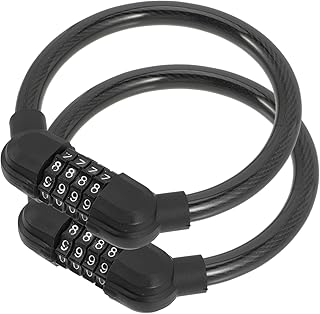 Toddmomy 2pcs Combination Lock Outdoor Multi-Function Bike Lock Cycle Accessory Convenient Motorcycle Lock Portable Motorcycle Lock Bike Accessory Professional Motorcycle Lock Circle Lock