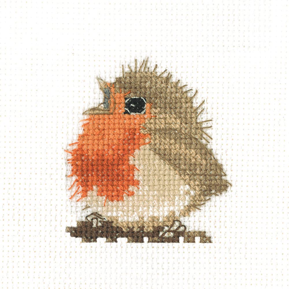 Heritage Crafts Cross Stitch Kit - Rowan Robin