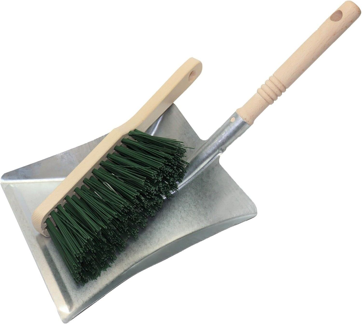 Cotarba Metal Dustpan and Brush Set Metal Dust Pan Hand Held Heavy Duty