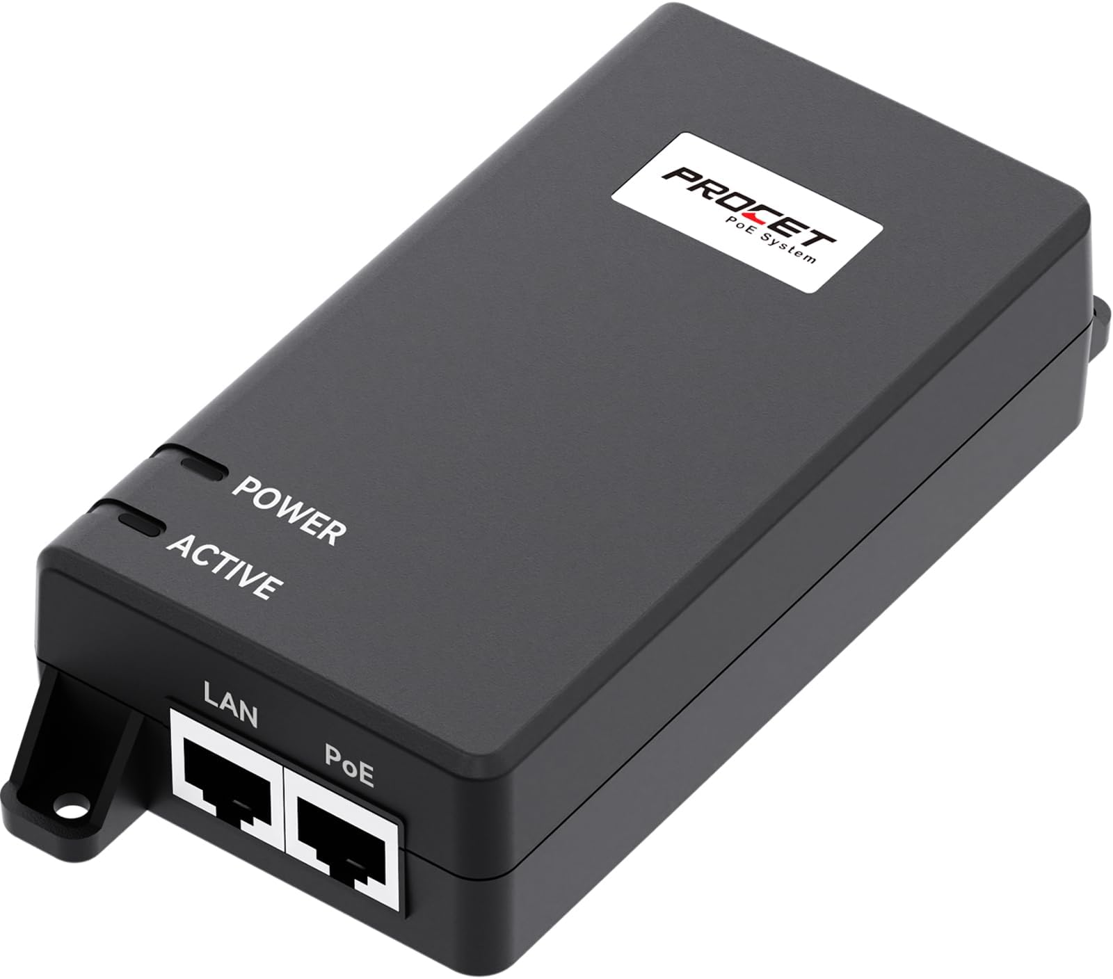 PROCET 10 Gigabit PoE Injector 60W Active IEEE802.3BT for eero PoE 7, UniFi E7 Campus, U7 Pro XG, Sisco Wireless Access Point, PTZ AI Camera, NAS Storage, Smart Factory, Digital Display Kiosk
