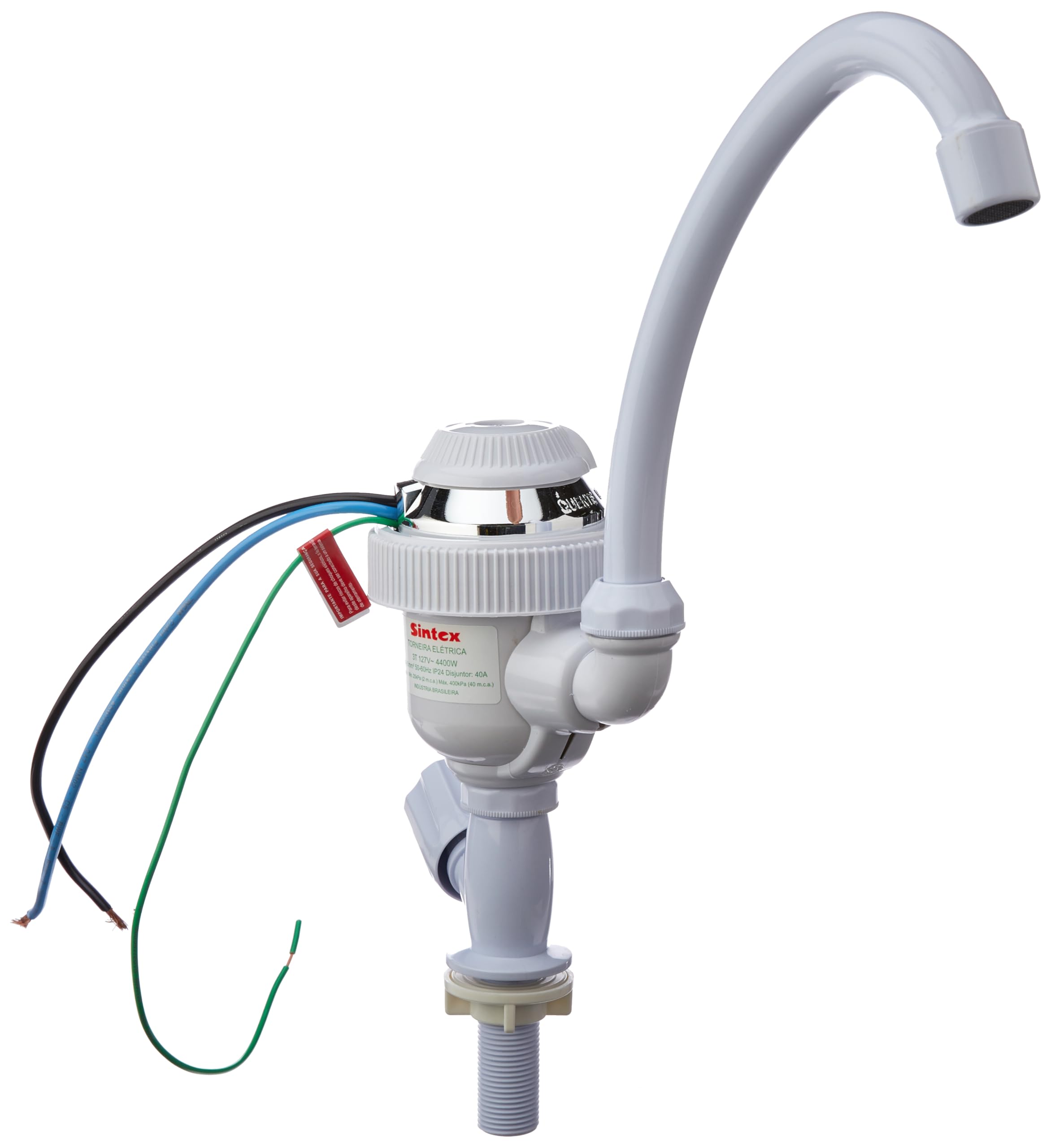 Torneira Elétrica Bica Alta Bancada 127v 4400w Teb144 Sintex