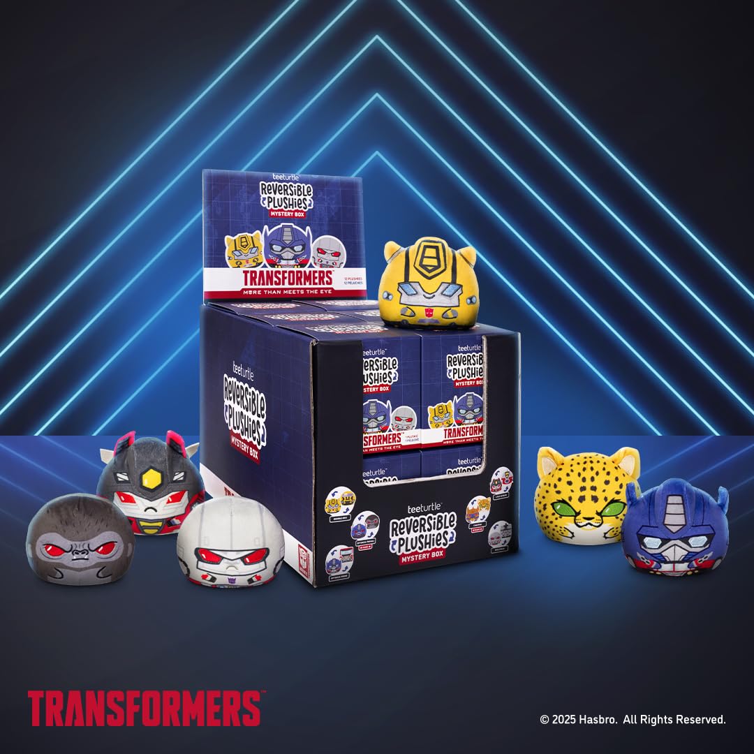 TeeTurtle Hello Kitty and Friends  Reversible Plushie Mystery Box - 3-Inch Two-Sided Blind Box Plush with Embroidered Details - Cute Surprise Toy for Kids, Teens, and Adult: Transformers Series