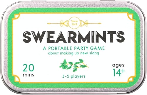 Cheer Up Games Swearmints | El juego de fiesta portátil que cabe en tu bolsillo | Idea de regalo única | 3-5 jugadores | A partir de 14 años