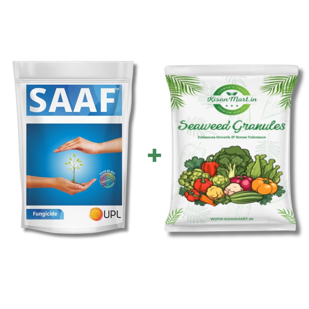 Saaf 100gm + Kisanmart Seaweed Granules 250gm | Organic Plant Growth Booster & Bio-Stimulant | Plant Protection & Nutrient-Rich Plant Food Combo (B0DFZ3KNV8) Amazon Price History, Amazon Price Tracker
