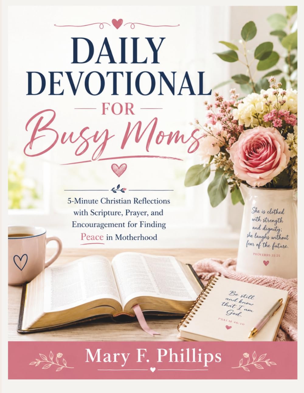 DAILY DEVOTIONAL FOR BUSY MOMS: 5-Minute Christian Reflections with Scripture, Prayer, and Encouragement for Finding Peace in Motherhood
