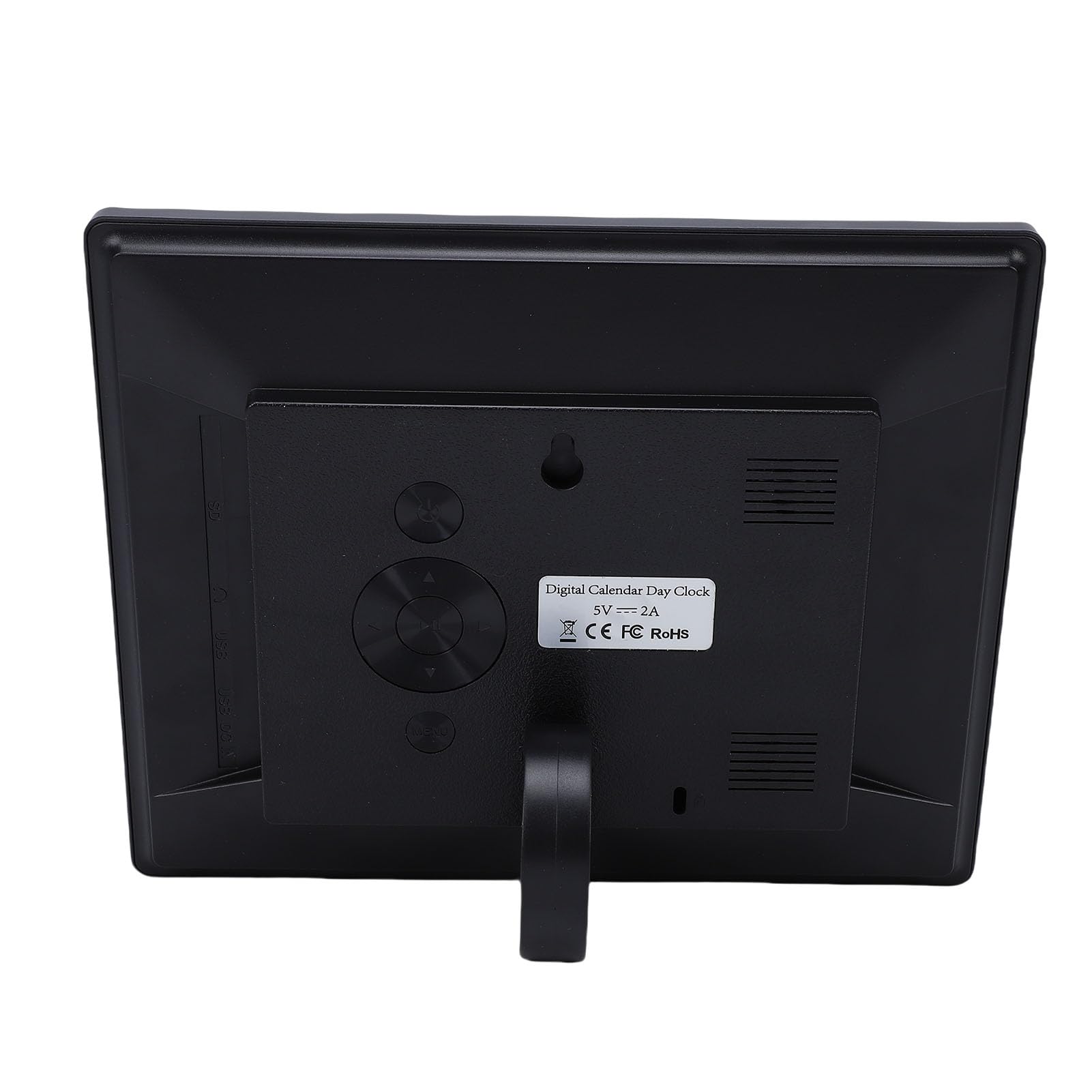 Garosa Reloj Despertador Digital de 8 Pulgadas Calendario Multifuncional con Reproducción de Imágenes Brillo Automático para Dormitorios