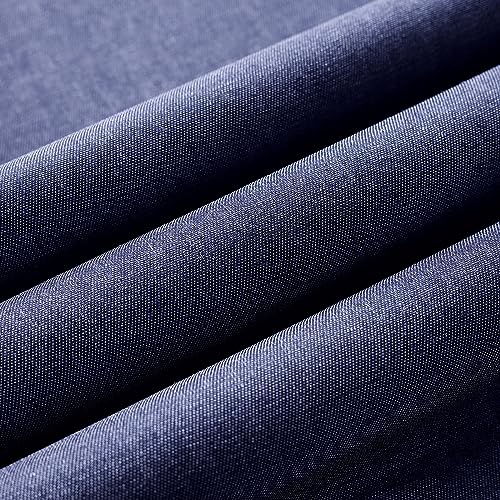 Wooqu Book Cloth, Fabric Surface and Paper Backed, Durable, Strong, 17x29”, for Book Binding Denim Blue, 17x29 inches