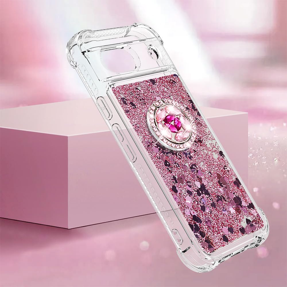For Google Pixel 8a Case With Ring Holder, For Google Pixel 8a Glitter - View #4