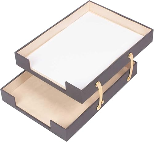 Miniatura 10 de MOOG - Juego de escritorio de cuero gris, almohadilla de escritorio, soporte para papel de notas, soporte para bolígrafos, posavasos de cuero,