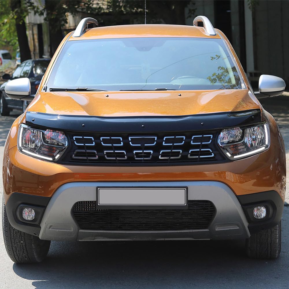 Oneway Protector de capó compatible con Dacia Duster II 2018-2024 - Negro brillante
