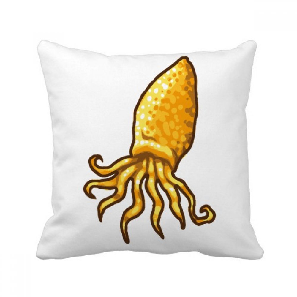 Coussin bleu motif poulpe à offrir en cadeau de crémaillère original pour la maison
