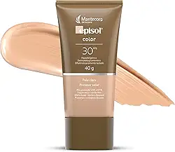 MANTECORP - Protetor Solar Facial Episol Color FPS 30, Efeito Base, Alta Proteção - Tom Claro 40g