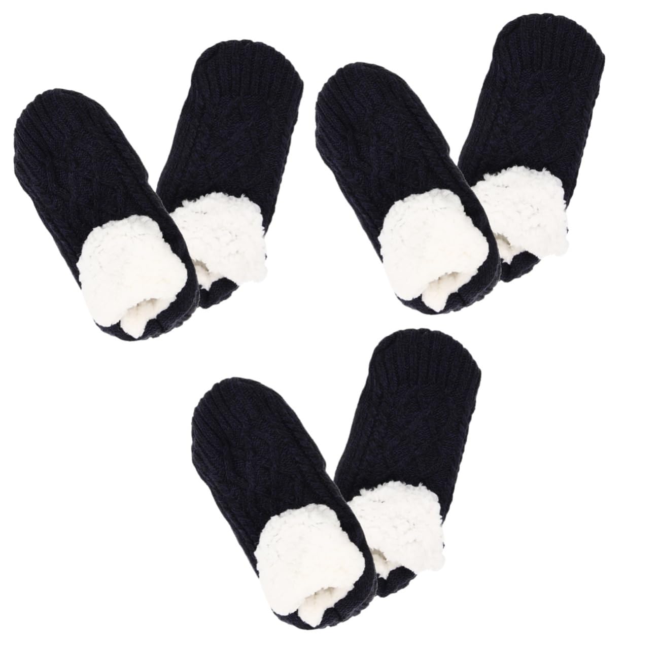GALPADA 3paare Flauschige Damen Und -haussocken Rutschfeste Winter-slipper Warme Und Bequeme Stoppersocken Für Halloween Weihnachten Und Täglichen Gebrauch