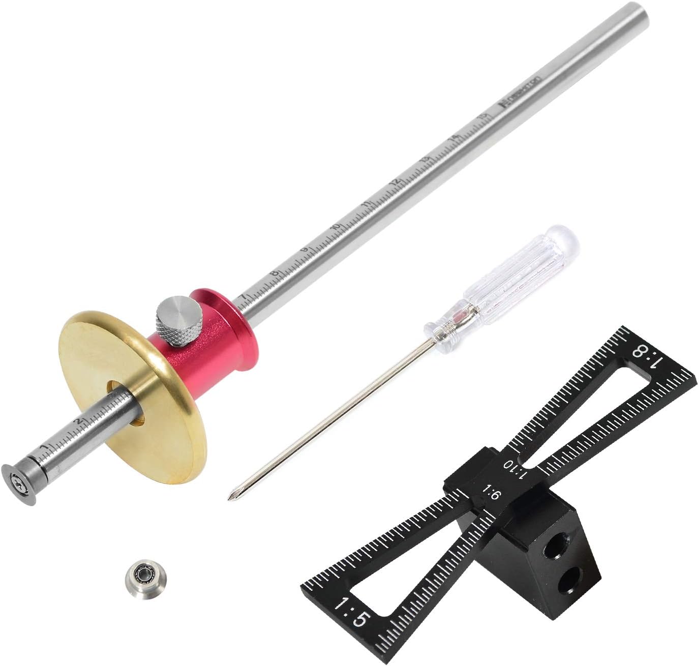 Newkiton Dovetail Jig Wheel marking Gauge Set with 1 Bearing Wheel