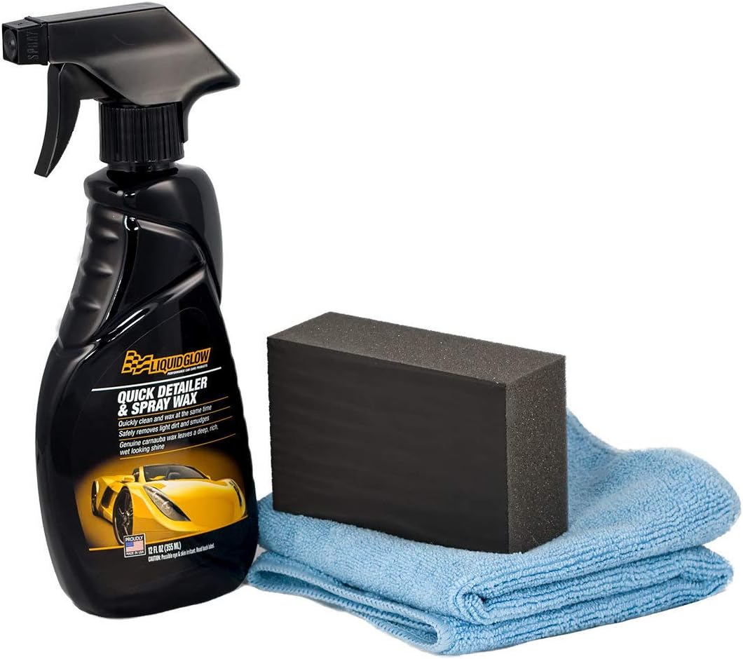Quick Paint Cleaning Kit - Detailer System | Includes Detailer Wax, Application Pad, Microfiber Towel | Boxed Kit
