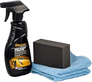Quick Paint Cleaning Kit - Detailer System | Includes Detailer Wax, Application Pad, Microfiber Towel | Boxed Kit