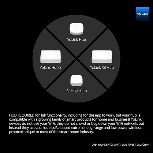 Miniatura 3 de YoLink Sensor inalámbrico inteligente de temperatura y humedad, amplio rango de temperatura para congelador, refrigerador, casa verde, jaula de
