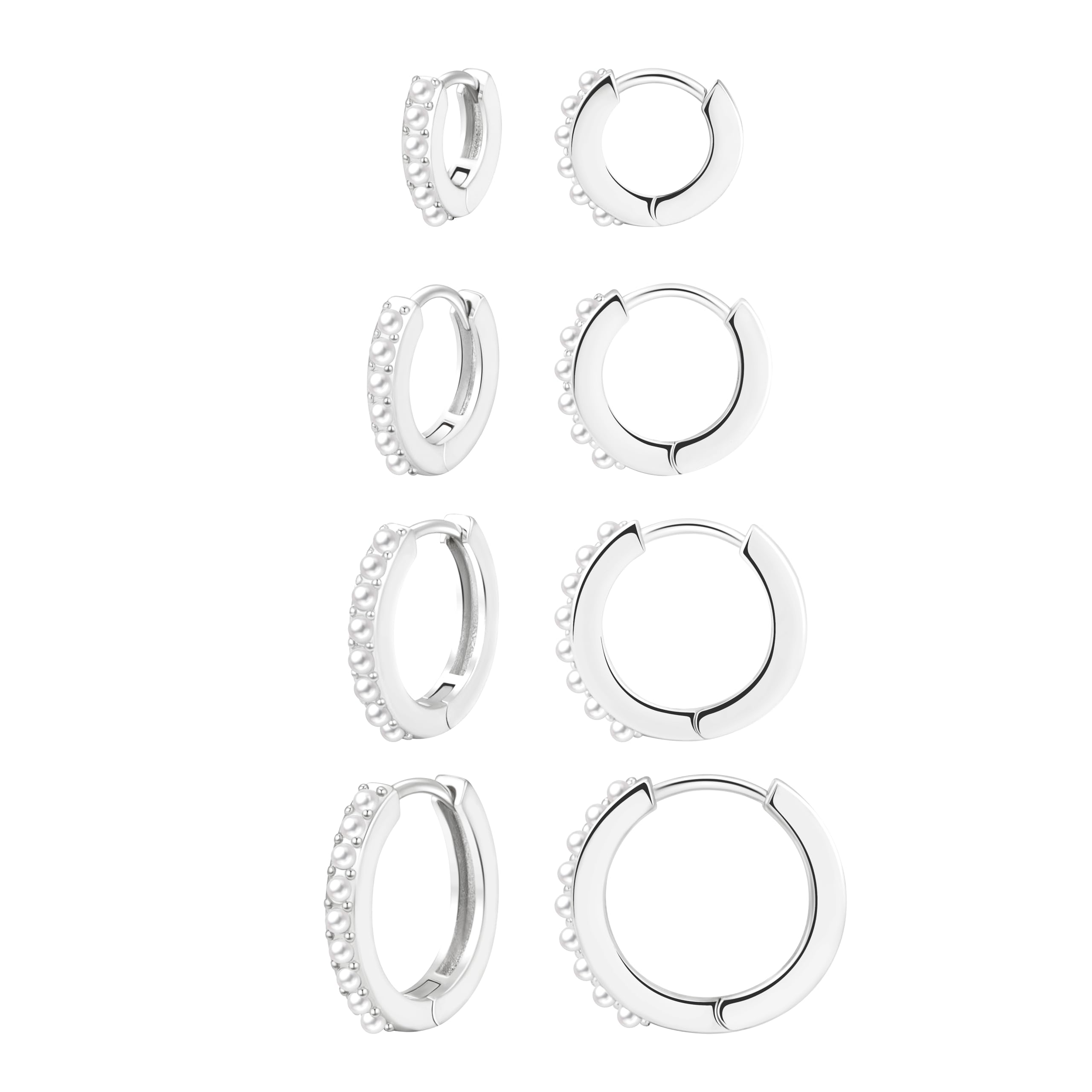 Mothers Day gifts for Mom Small Gold Huggie Hoop Earrings Set for Women Men Hypoallergenic 14K Gold Plated Stack Cartilage Earrings, Multiple Piercing Lightweight Mini Thin Cute Dainty Trendy Clip On Jewelry Gifts for Women