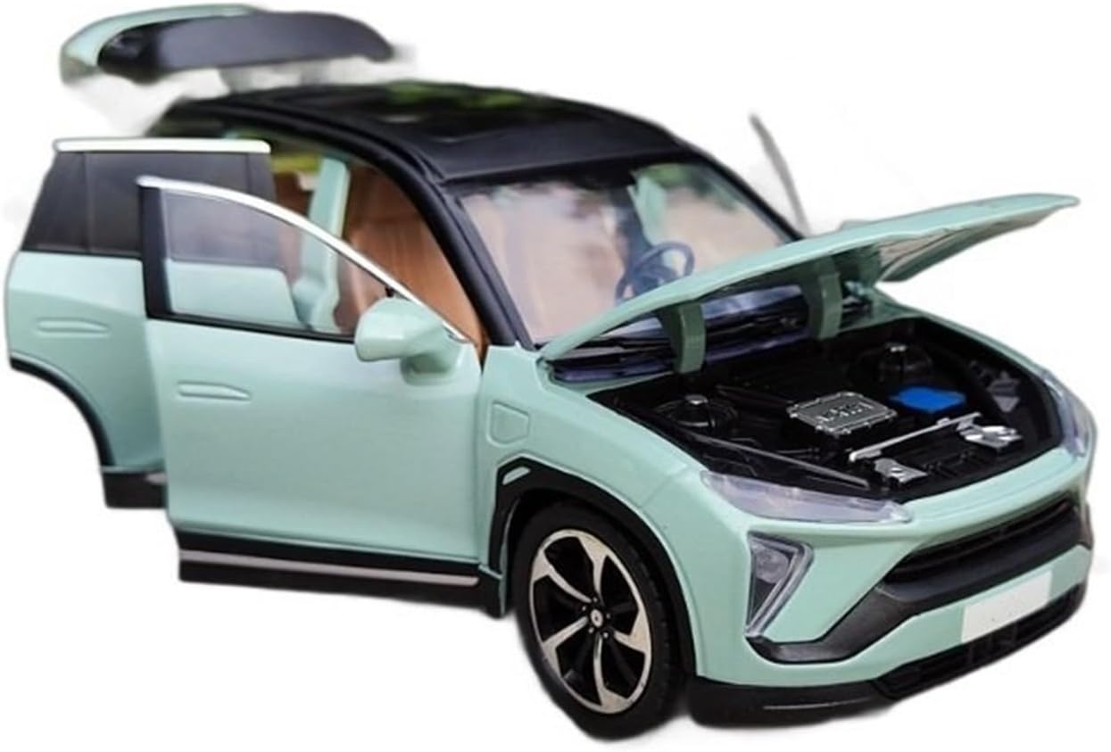 1/24 Alloy Car Model - Sky Blue Glitter Color Box Package(Green)