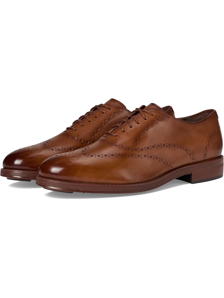 Red Cole Haan Ledley Grand Brogue Wingtip Oxfords