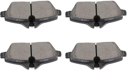 SCITOO D1308 Kit de pastillas de freno semimetálicas de repuesto delantero para BMW 118i 2013-2014, para BMW 120i 2005-2012, para Mini Cooper