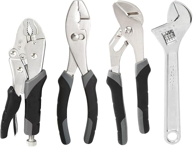 Amazon Basics 3-piece Locking Plier Set